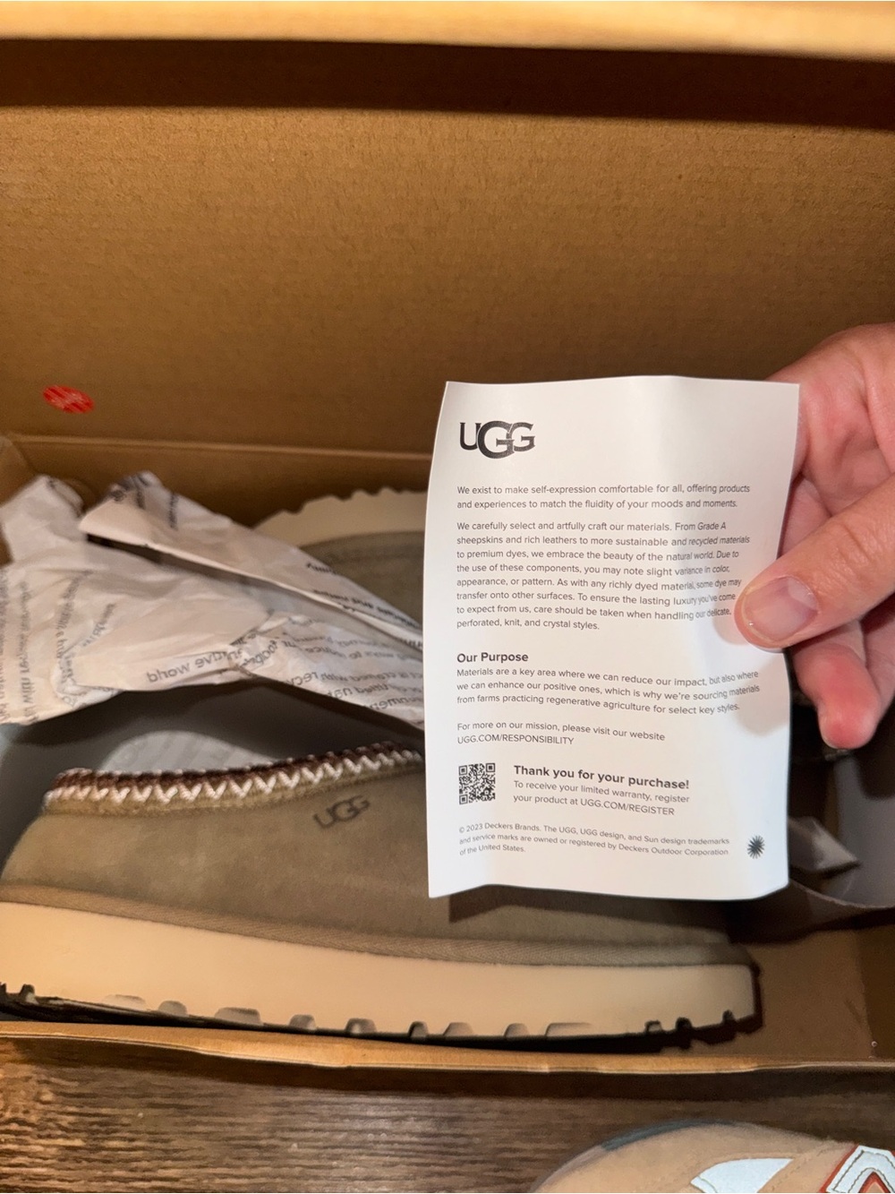 Uggs— Tasman in Taupe - Picture 7 of 7
